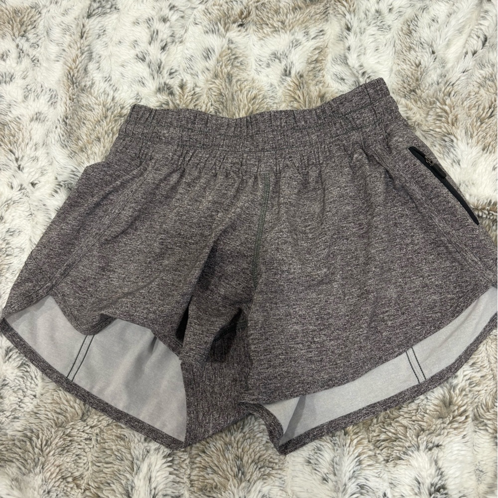 Lululemon Athletica Gray Athletic Shorts (built in underwear is cut)